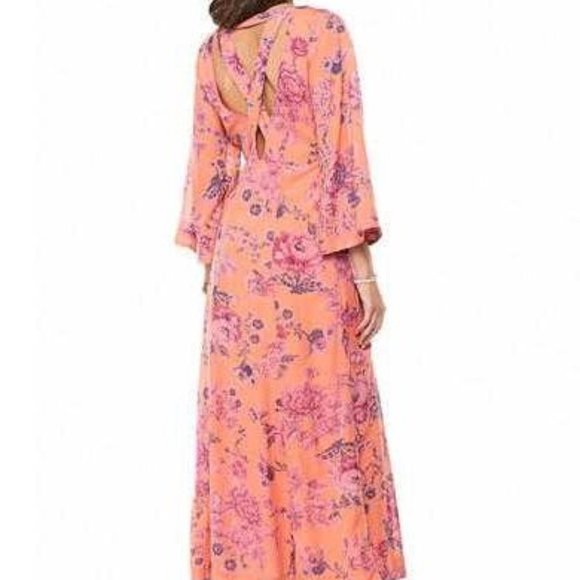 NWT Free People Melrose Floral Open Back Maxi - Picture 7 of 15